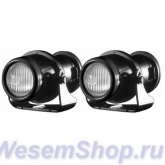 Линзованный противотуманный модуль Hella Micro DE чёрный ободок (2 шт.) 1NL 008 090-821